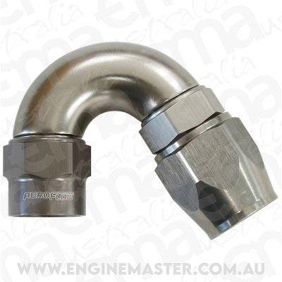 Aeroflow AF7855-08 -8AN 150 Degree Kryptalon Full Flow Big Bore 1 Piece
