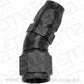 Aeroflow AF557-06-08BLK Alloy 30 Deg Hose End -6 Hose to -8AN Reducer Hose End Black