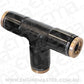 Aeroflow Performance Products AF125-04BLK 1/4" NPT Tee 120 Series Nylon Black Fitting