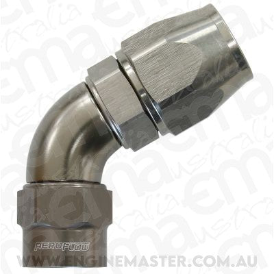 Aeroflow AF7858-06 -6AN 60 Degree Kryptalon Full Flow Big Bore 1 Piece