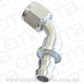 Aeroflow AF418-08S 60 Deg Push Lock End -8AN Silver No Clamp Required<15Psi