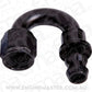 Aeroflow 400 series hose 180 Deg Push Lock End -6AN Black No Clamp Required Aeroflow Performance Products AF406-06BLK