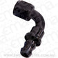 Aeroflow AF403-10BLK 90 Deg Push Lock End -10AN Black No Clamp Required