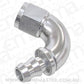 Aeroflow AF514-04S -4AN 120 Deg Full Flow Push Losilver Full Flow Push Lock