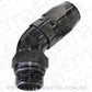 Aeroflow AF544-10-12BLK Male Hose End -12ORB to 10 Hosefull Flow Billet 45 Deg