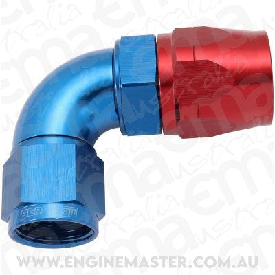Aeroflow AF553-12-10 Stepped 90 Deg Hoseend -12 Hosto -10AN Expander Hose End Blu