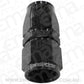 Aeroflow Performance Products AF201-03DBLK Alloy Straight Hose End -3AN Black Swivel Nut Suit PTFE