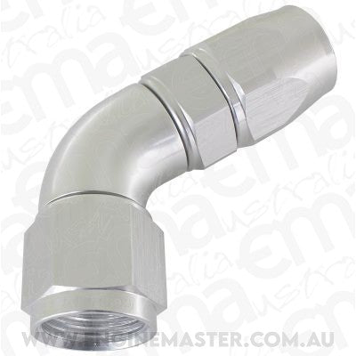 Aeroflow 200 & 250 series braided hose 60 Deg -16AN Full Flow Teflon End Silver 1 Piece Fullfl Aeroflow Performance Products AF578-16DS