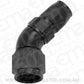Aeroflow AF552-06-08BLK Stepped 45 Deg Hoseend -6 Hoseto -8AN Reducer Hose End Black