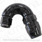 Aeroflow AF555-08-06BLK Stepped 150 Deg Hoseend -8 Hosto -6AN Expander Hose End Blac