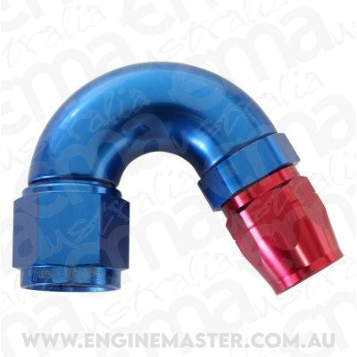 Aeroflow AF555-12-10 Stepped 150 Deg Hoseend 12 Hosto -10AN Expander Hose End Blu