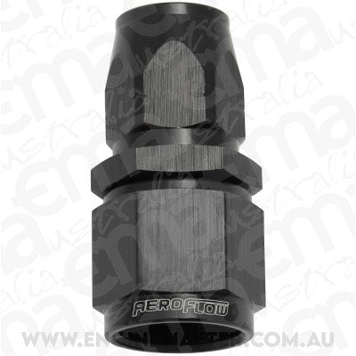 Aeroflow AF501-06-08BLK Stepped Straight End -6 Hose to -8AN Reducer Hose End Black