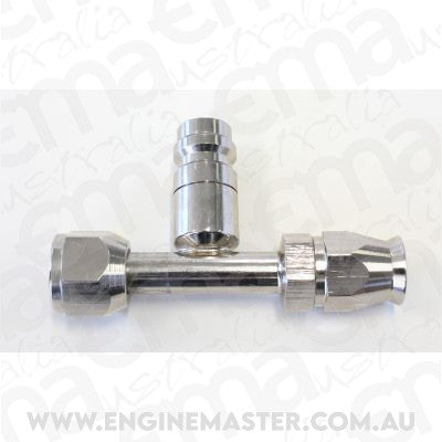 Aeroflow AFFCE-06B -6 Airconditioning Fitting with Charge Port Straight
