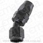 Aeroflow AF207-06DBLK Alloy 30 Deg Hose End -6AN Black Swivel Nut Suit Teflon