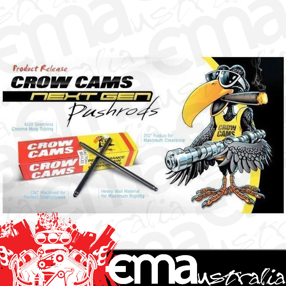 Crow Cams CROW-PR8940-138 Pr8940-138 Next Gen Chromoly Pushrod 3/8" x 9.40" . 138 Wall Each