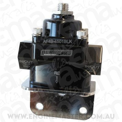 Aeroflow AF49-4501BLK Bypass Reg 4.5-9 Psi Adjustabl-8 ORB Port S Bottom Return