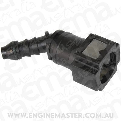 Aeroflow AF49-7001 Push On 5/16" Efi Fitting to 5/16" / 7.94mm Barb 45 Degree