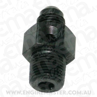Aeroflow AF139-06-04BLK Male 1/4"NPT to -6AN 1/8" Port Black 1/4" to -6AN 1/8" Port