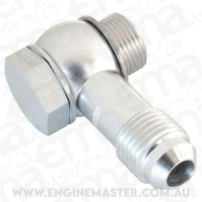 Aeroflow AF167-06S Holley - Fitech - 9/16" to -6 Inlet Fitting Kit Silver