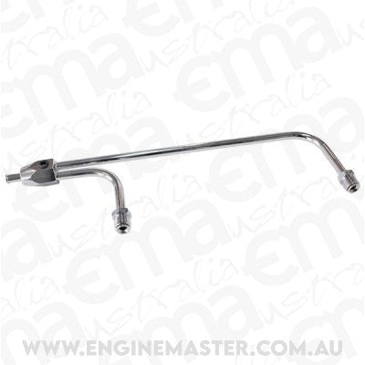Aeroflow AF30-4160 Chrome Fuel Rail 8-21/32" Betwen Inlets Vac Secondarys 3/8"
