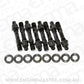 Aeroflow AF37-0603BLK Blower Stud Kit Black Studs Black Finish 2.9" Oal