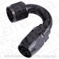 Aeroflow AF505-12BLK Alloy 150 Deg Hose End -12AN Black Cutter Style Full Swivel