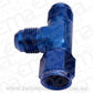 Aeroflow AF145-03 Tee -3AN Female Swivel On Run Blue Swivel Nut