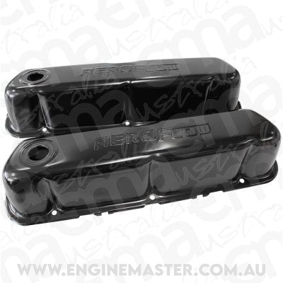Aeroflow AF1822-5002 Ford 289-351W SBF Valve Cover Black with Aeroflow Logo