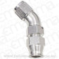 Aeroflow AF129-10S 5/8" Tube 45 Deg Female -10AN Silver Swivel Nut with Olive
