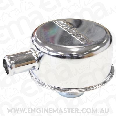 Aeroflow AF1821-7001 Chrome Valve Cover Breather Push In with 5/8" Spout W/Log