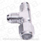 Aeroflow AF145-16S Tee -16AN Female Swivel On Runsilver Swivel Nut