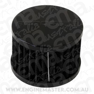 Aeroflow AF2271-1460 1-1/2" Universal Clamp On Filter 3" O.D 2-1/2" H Black Top