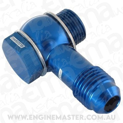 Aeroflow AF167-06 Holley - Fitech - 9/16" to -6 Inlet Fitting Kit Blue