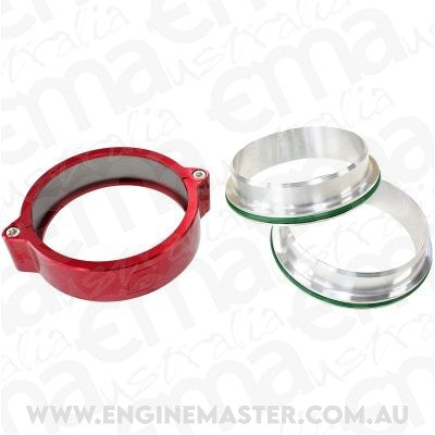 Aeroflow AF25-3500R 3.5" Billet Intercooler Clamps Quick Connect Red Clamp