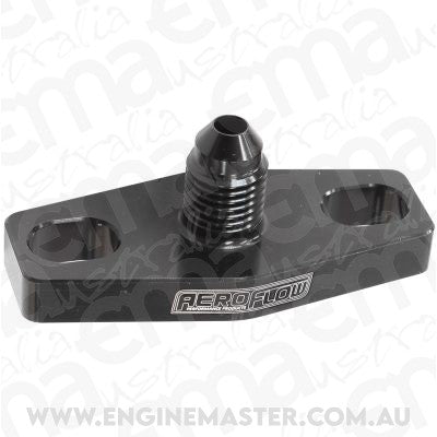 Aeroflow AF463-08 Turbo Oil Feed Adapter -4AN 38-44mm Hole Centres O-Ring