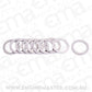 Aeroflow AF171-08 Alloy Crush Washer Metric M8 8mm I.D suits M8 Metric Thread