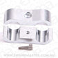 Aeroflow AF156-17S Billet Dual Hose Seper Use -16 Hose Silver 27mm ID Or 1-1/16"