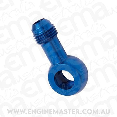 Aeroflow AF163-06 Edelbrock Carb Inlet Banjo Blue 5/8-20 to Male -6An