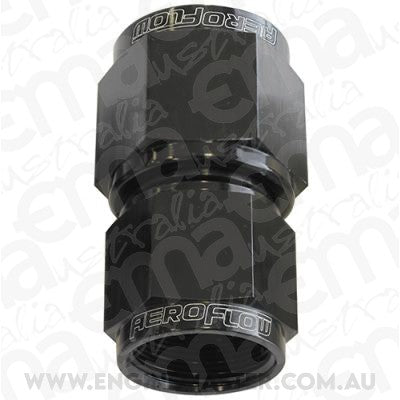 Aeroflow AF131-10-12BLK Swivel Coupler Reducer -12AN to -10AN Black Female Coupler