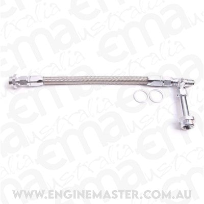 Aeroflow AF160-06S Holley Dual Inlet Rail -6AN Silver Suit 1-2 Meterin Blocks