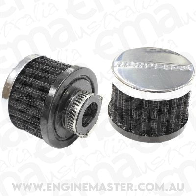 Aeroflow AF2871-1340 5/8" Universal Clamp On Filter 2" O.D 1-1/2" H Chrome Top