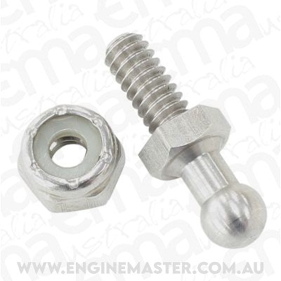 Aeroflow AF3500-1001 Throttle Ball Stainless 10-32Unf with 3/8 Hex Nut