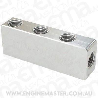 Aeroflow AF456-01-06S Compact Distribution Block 1 In 6 Out All Port S 1/8" NPT