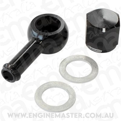 Aeroflow AF49-1020BLK Aeroflow / Bosch Fuel Pump 8mm / 5/16"Banjo & Nut Kit Bla