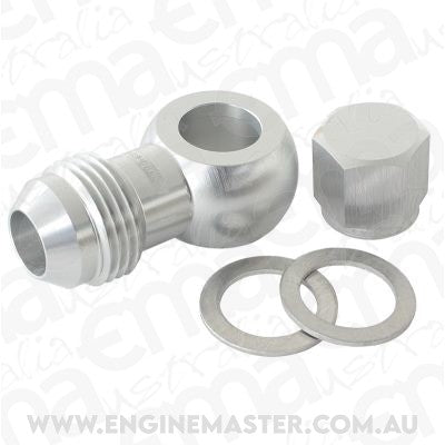 Aeroflow AF49-1035S Aeroflow / Bosch Fuel Pump Banjo Kit to -8AN Inc Washers