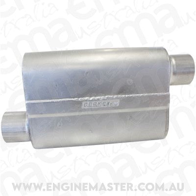Aeroflow AF5000-250 2.5" Offset / Offset Muffler 13" Length 10" Width 4-1/4" H
