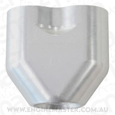 Aeroflow AF455-10-08S Aeroflow -10AN to 2x-8AN Female ORB Y Block Silver AF455-10-08S