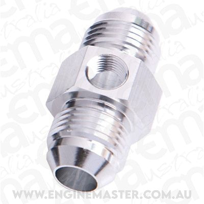 Aeroflow AF141-08S Straight Male - Male -8AN Silver with 1/8" NPT Port