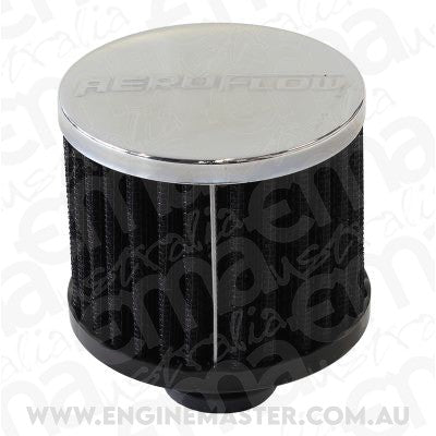 Aeroflow AF2871-1440 1-3/8" Universal Clamp On Filter 3" O.D 2-1/2" H Chrome Top