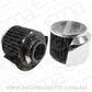 Aeroflow AF2871-1513 1-3/8" Breath Filter W/ Shield3" O.D 2-1/2" H Chrome Top
